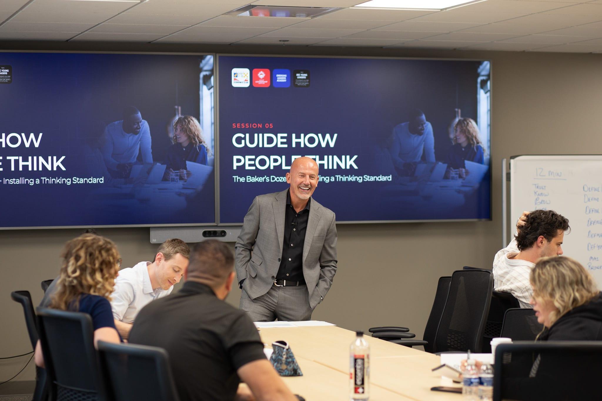 Steve Lowisz at a speaking event