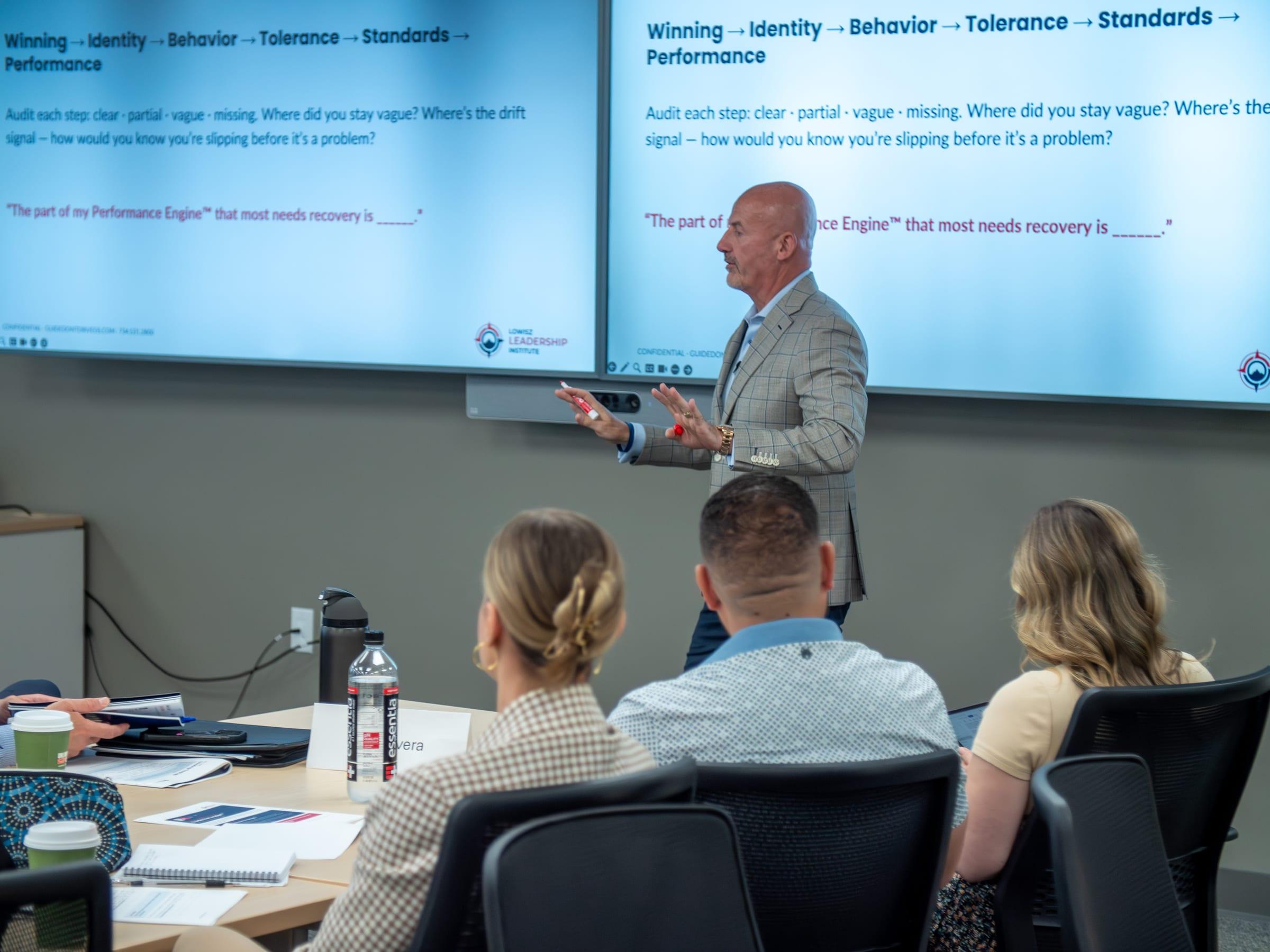 Steve Lowisz leading a workshop