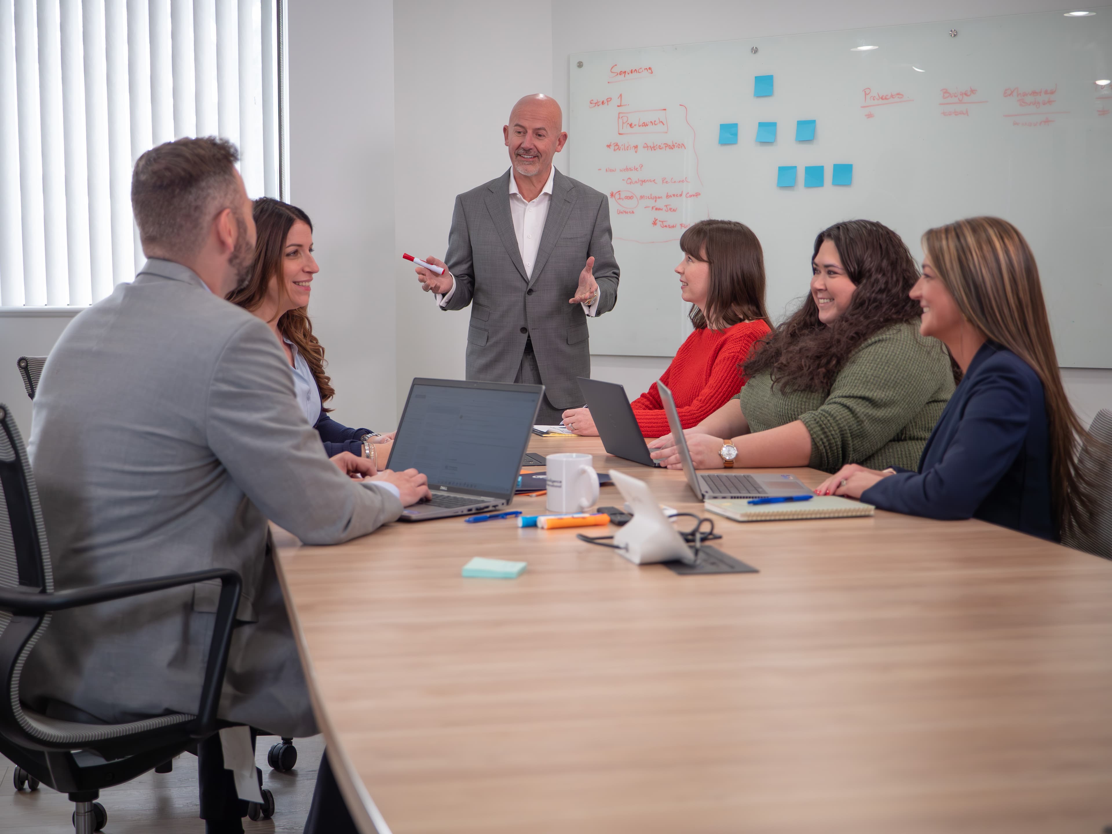 Steve Lowisz leading a team strategy session