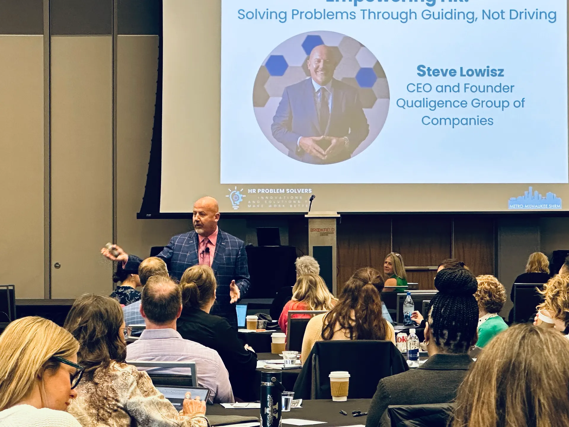 Steve Lowisz at a speaking event